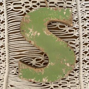Wooden “S” Farmhouse Decor